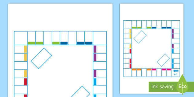 Custom Racetrack Classroom Board Game - (ESL/Online/Home School)