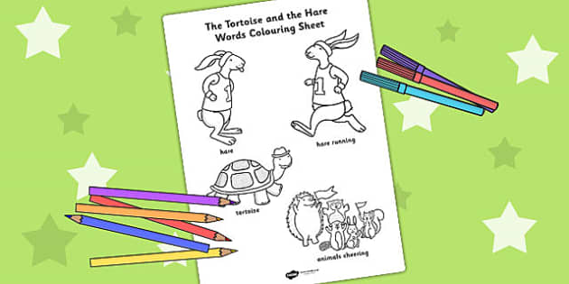 the tortoise and the hare coloring