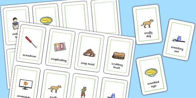 3 Syllable SCR Flash Cards (teacher made) - Twinkl