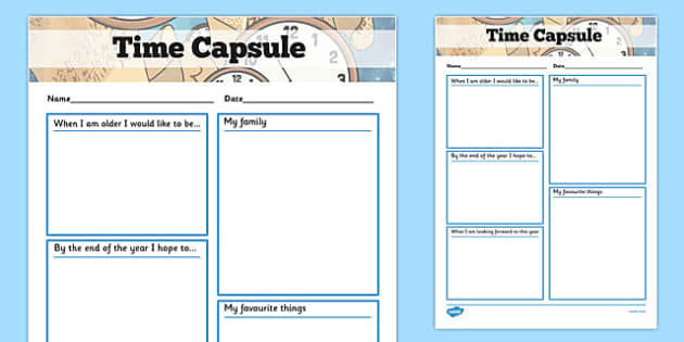 Time Capsule Transition Writing Frame - writing frame, time
