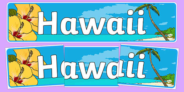 Hawaii Display Banner (teacher made) - Twinkl