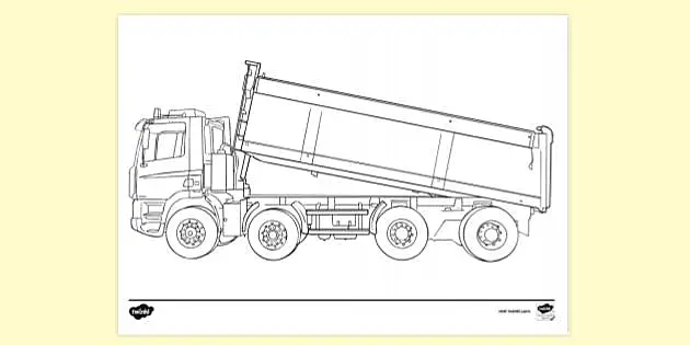 printable construction truck coloring pages