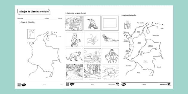 Dibujos de Ciencias Sociales para colorear - Twinkl Colombia