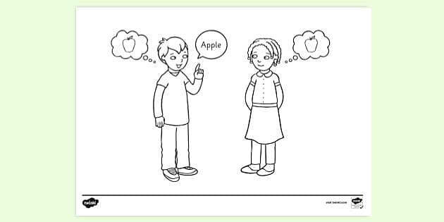 FREE! - Child Communicating Clearly Colouring Sheets