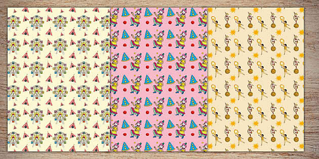 Circus Wrapping Paper  Twinkl Party (teacher made) - Twinkl