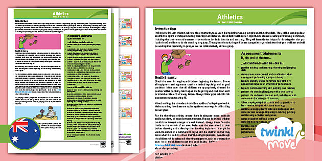 FREE! - Move PE Year 3 Athletics Unit Overview - Twinkl