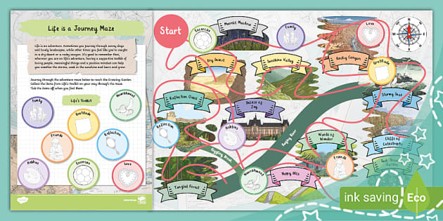 Life is a Journey Maze (teacher made) - Twinkl