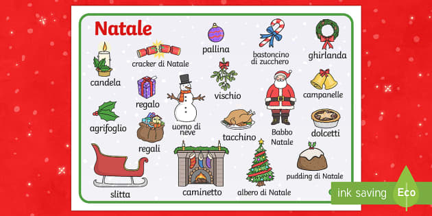 Natale Vocabolario Illustrato (teacher made) - Twinkl