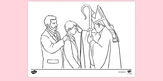 Catholic Confirmation Coloring Page