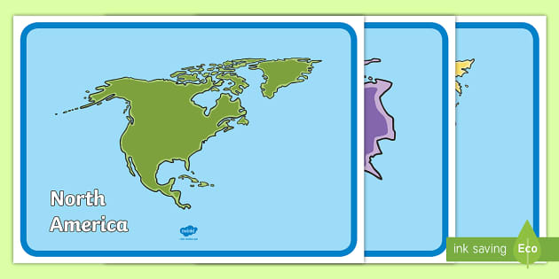 blank continents maps for kids printable resources