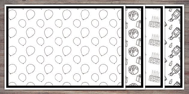 Colouring Birthday Placemats | Twinkl Party (teacher made)