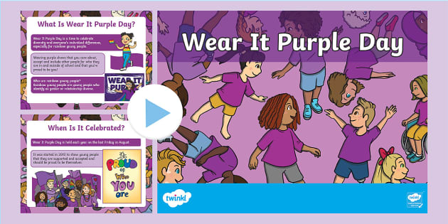 Wear It Purple Day Ideas PowerPoint | F-2 | Twinkl - Twinkl