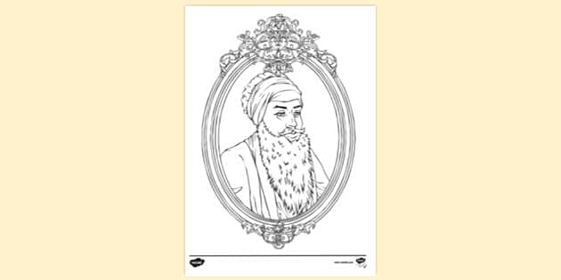 Guru Nanak Dev Ji Pic Drawing - Drawing Skill