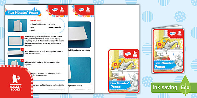 FREE! - Five Minutes' Peace Zigzag Booklet (teacher made)