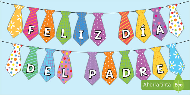 cera Orgulloso sol FREE! - Banderines en forma de corbata para el Día del Padre