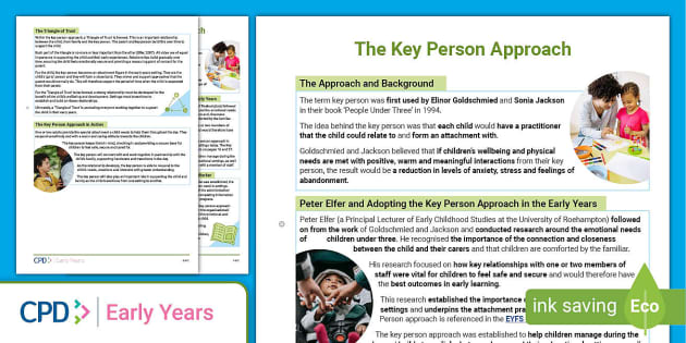 The Key Person Approach CPD Handout | EYFS | CPD | Twinkl