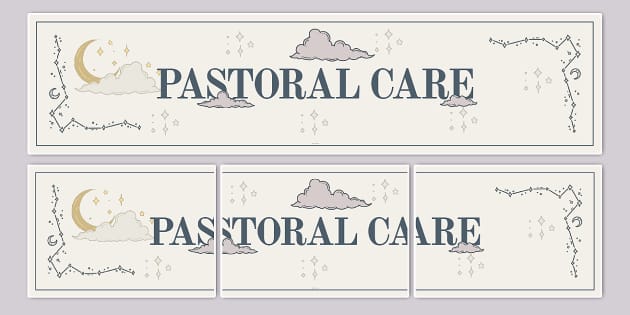 Celestial-Themed Pastoral Care Display Banner (teacher made)