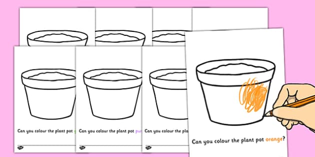 Download FREE! - Colouring Plant Pots (teacher made)
