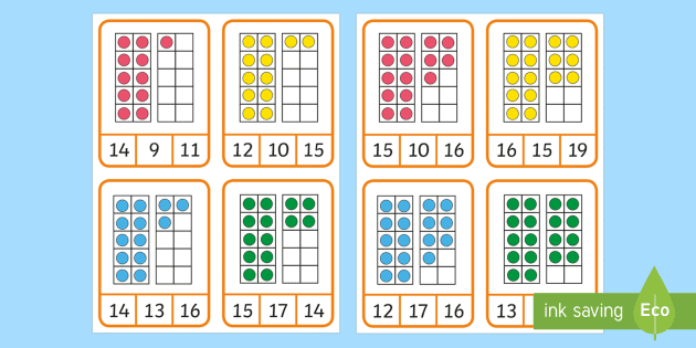 Ten Frame Counting To Matching Game Teacher Made