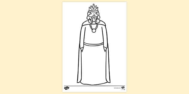 FREE! - King from the Frog Prince Colouring Sheet | Colouring Sheets