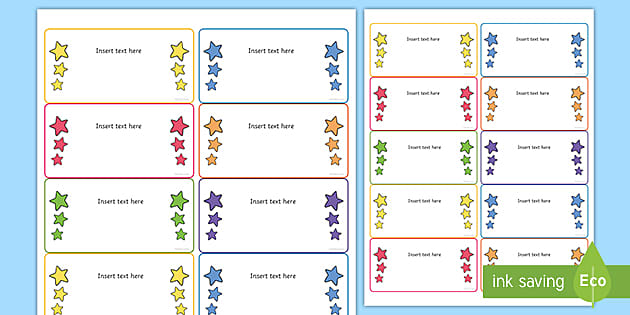 Star Labels | Editable Resource | Twinkl USA (Teacher-Made)