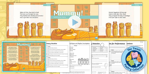 Mummy Ancient Egypt Poem And Resource Pack Teacher Made