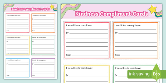 World Kindness Day Compliment Cards teacher Made Twinkl world-kindness-day-compliment-cards-teacher-made-twinkl