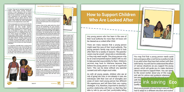How to Support Children who are Looked After (CLA)