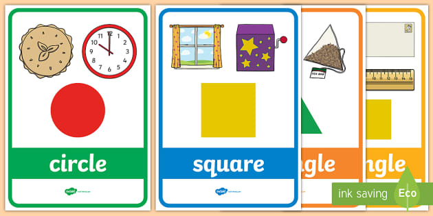 2D Shape Posters with Everyday Examples | KS1 Maths - Twinkl