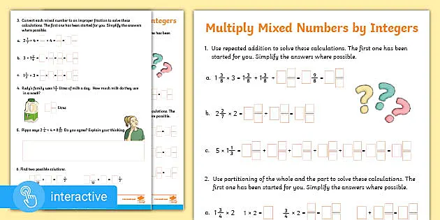 multiplying fractions with mixed numbers task cards