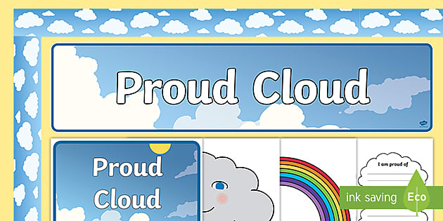 Clouds Bulletin Board Letters