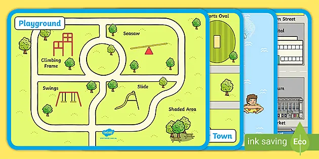 Blank Street Map For Kids