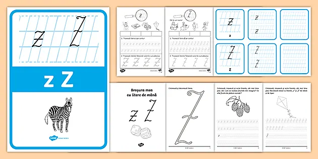 Litera Z Z De Mană Pachet Cu Resurse Teacher Made