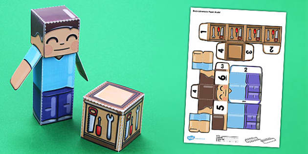 MineCraft papercraft projects for when they can't get on the computer