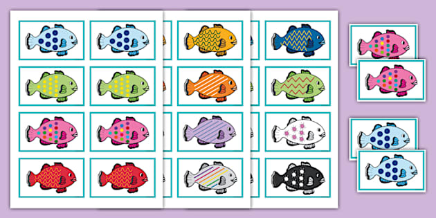 Pattern Fish Matching Game (professor feito) - Twinkl