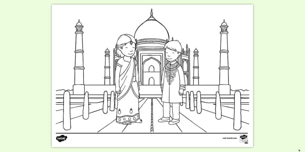 FREE! - Indian Colouring Page | Colouring Sheets - Twinkl