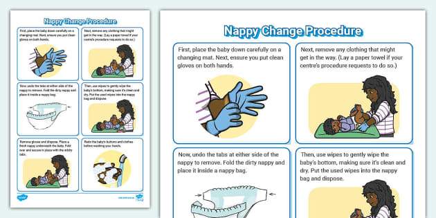 Nappy Change Procedure (teacher made) - Twinkl