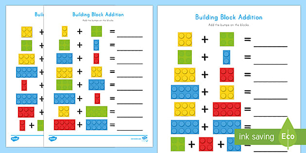 Building Block Addition Activity (Hecho por educadores)