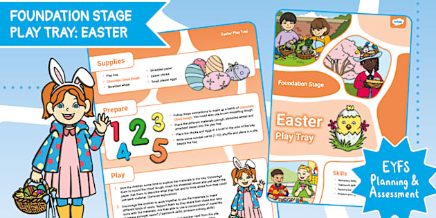 Northern Ireland EYFS Foundation Stage Play Tray: Easter