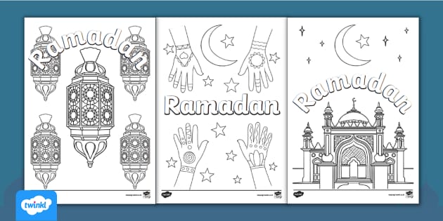 Lembar Mewarnai Ramadan Bahasa Indonesia (teacher made)
