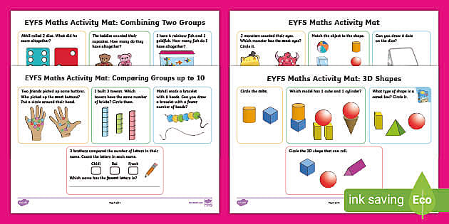 👉 EYFS Maths Activities - Spring Term Activity Mats