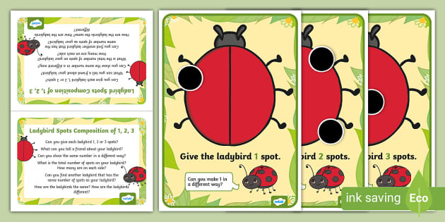 👉 Ladybird Spots Composition of 1, 2, 3 Activity | Twinkl