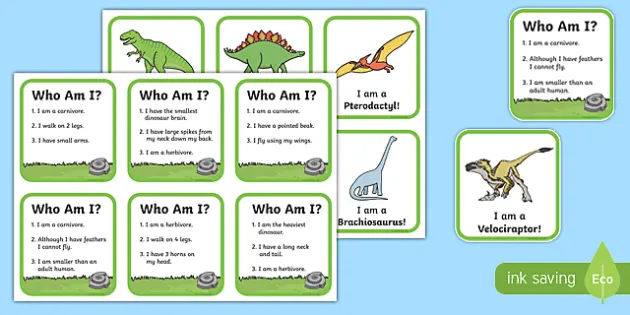 What Am I? Dinosaurs Interactive PowerPoint Game - Twinkl