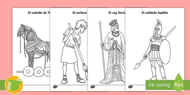 Actividad: dibujos de la Grecia antigua (teacher made)