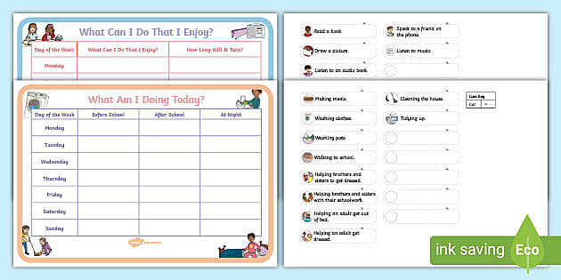 Young Carers Weekly Planner (teacher made) - Twinkl