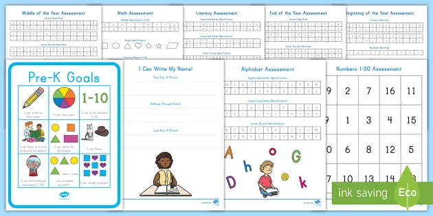 Early Childhood Printable Assessment Pack