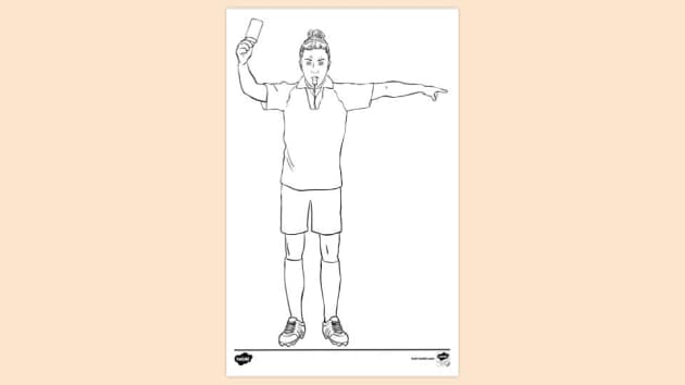 10 Soccer Referee Coloring Pages to Unleash Your Inner Artist