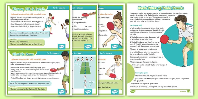 RULES OF TABLE TENNIS