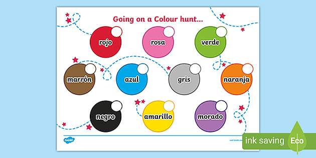 Spanish Colour Hunt Worksheet (teacher Made)