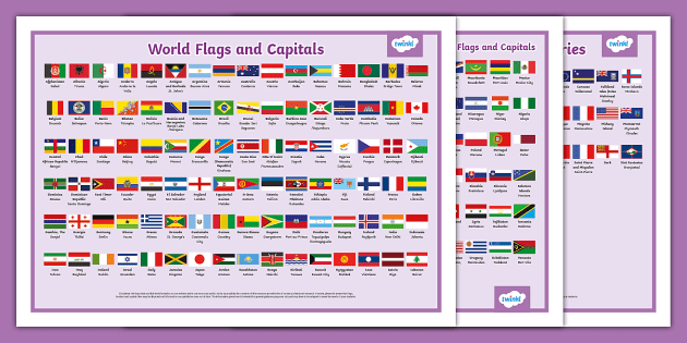 World Flag Poster (Teacher-Made) - Twinkl